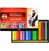 Карандаши акварельные Koh-I-Noor Mondeluz набор 36 цветов в пенале