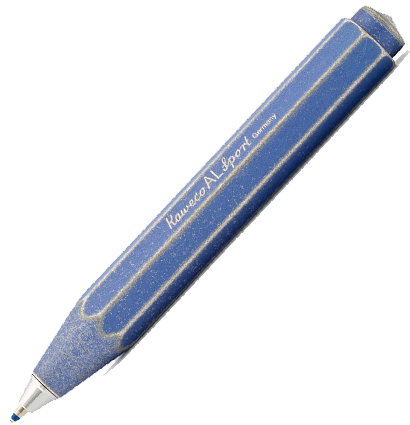 Ручка шариковая Kaweco AL Sport Stonewashed Blue 1 мм алюминий в футляре синяя
