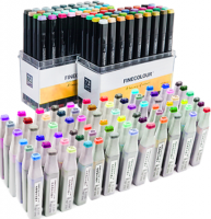 FINECOLOUR BRUSH MINI 72 маркера для рисования и заправки к ним "Творческий" набор в кейсах
