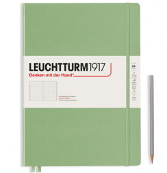 Записная книжка Leuchtturm «Master Slim» А4+ в точку пастельный зелёный 123 стр.