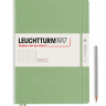 Записная книжка Leuchtturm «Master Slim» А4+ в точку пастельный зелёный 123 стр.