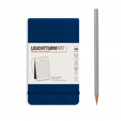 Блокнот Leuchtturm «Reporter Notepad Pocket» A6 в линейку темно-синий 188 стр.