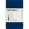 Блокнот Leuchtturm «Reporter Notepad Pocket» A6 в линейку темно-синий 188 стр.