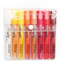 Акриловые маркеры Fat&Skinny набор 8 штук "Огонь" перо 5 мм - 2 мм