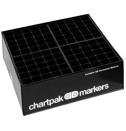 Подставка-органайзер для 100 маркеров Chartpak AD Markers, черный