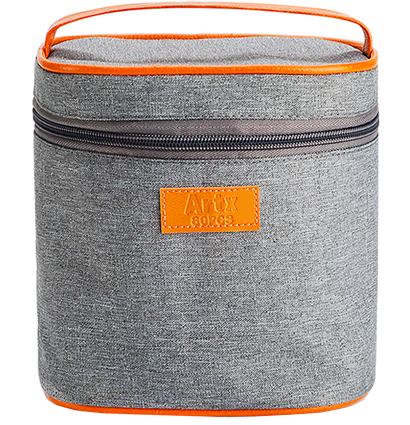 Пенал - сумка для 90-100 маркеров и ручек Artix, светло-серый