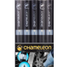 Набор маркеров Chameleon Color Tones - Gray Tones 5 маркеров (серые тона) маркеры Хамелеон купить в художественном магазине Скетчинг Про с доставкой по РФ и СНГ