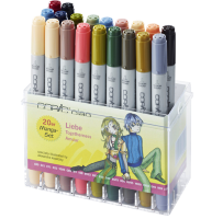 Набор маркеров COPIC CIAO 20 Love Set с кистью в кейсе