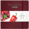 Скетчбук Graf Art Малевичъ красный для графики 19х19 см / 20 листов / 150 гм купить в магазине Скетчинг Про с доставкой по всему миру