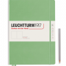 Записная книжка Leuchtturm «Master Slim» А4+ нелинованная пастельный зелёный 123 стр.