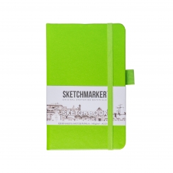 Скетчбук Sketchmarker зеленый луг с твердой обложкой А6 / 80 листов / 140 гм