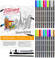 Набор брашпенов для леттеринга и рисования Sketchbox "Lettering" 20 Tombow ABT