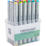 Finecolour Junior набор спиртовых маркеров 24 цвета в фирменном кейсе файнколор джуниор купить в магазине маркеров Скетчинг ПРО с доставкой по РФ и СНГ