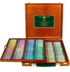 Пастель сухая Mungyo Gallery Extra Fine Soft Pastel 160 цветов круглая в деревянном кейсе