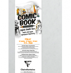 Бумага для маркеров двусторонняя Comic Book ClaireFontaine склейка А5 / 32 листа / 220 гм