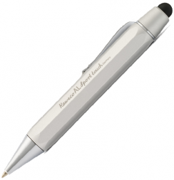 Ручка шариковая - стилус Kaweco AL Sport Touch Silver 1 мм алюминий корпус в футляре серебристая