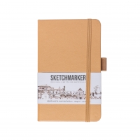 Скетчбук Sketchmarker капучино с твердой обложкой А6 / 80 листов / 140 гм