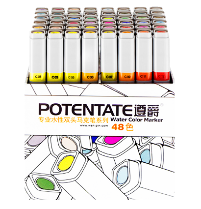 Набор маркеров для скетчинга Potentate Box Set 48 (water based)