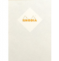 Блокнот в клетку Rhodia Heritage Chevrons мягкая обложка кремовый А5 / 32 листа / 90 гм