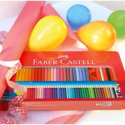 Цветные карандаши Faber-Castell Colour Grip 48 цветов набор в пенале, водорастворимые