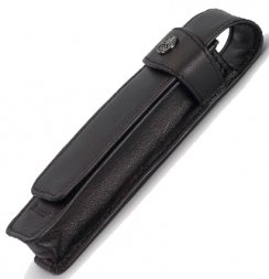 Чехол для ручек Kaweco FLAP кожаный для 3 ручек Sport черный