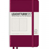 Записная книжка Leuchtturm «Pocket» A6 в точку винная 187 стр.