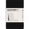 Блокнот Leuchtturm «Reporter Notepad Pocket» A6 в линейку черный 188 стр.