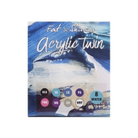 Двухсторонние акриловые маркеры Fat&Skinny Acrylic Twin набор 8 штук "Зима"