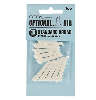 Набор перьев для маркеров Copic Standard Broad скошенное стандартное долото 7 мм 10 штук