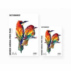 Альбом для смешанных техник Sketchmarker Mixed Media Pro А5 / 30 листов / 160 гм