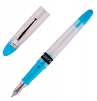 Ручка перьевая Manuscript Clarity Handwriting Nib синяя и 2 черных картриджа