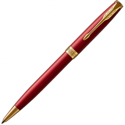 Ручка шариковая Parker Sonnet Red GT 1 мм черные чернила, подарочная упаковка