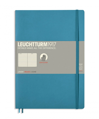 Записная книжка Leuchtturm «Composition» В5 нелинованная нордический синий 123 стр.