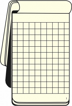 Блокнот Leuchtturm «Reporter Notepad Pocket» A6 в клетку черный 188 стр.