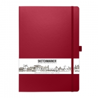 Скетчбук Sketchmarker маджента с твердой обложкой А4 / 80 листов / 140 гм