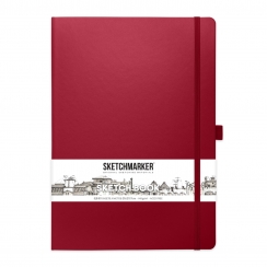 Скетчбук Sketchmarker маджента с твердой обложкой А4 / 80 листов / 140 гм