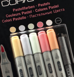 Набор маркеров COPIC CIAO Pastel Tones 5+1 с кистью и линер (пастельные)