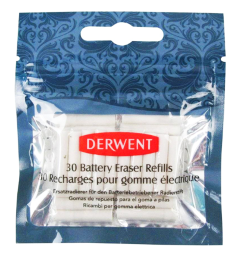 Ластики сменные для электрического ластика Derwent Battery Eraser 30 штук