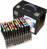 Набор 96 маркеров Sketchmarker Brush Pro "Базовый 2" на подставке