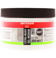 Гелевый медиум для акрила Amsterdam Extra Heavy Gel Medium Matt 022 прочный матовый в банке 250 мл