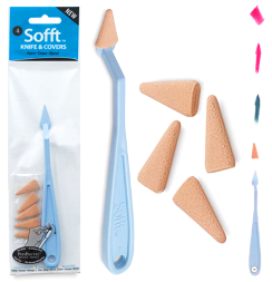 Мастихин для пастели с треугольной насадкой №4 PanPastel Knife с набором насадок