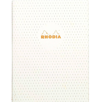 Блокнот в клетку Rhodia Heritage Moucheture мягкая обложка кремовый А5 / 32 листа / 90 гм