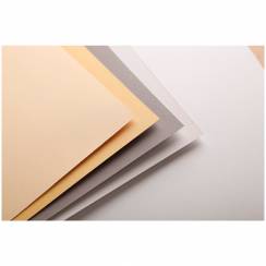 Бархатная бумага для пастели Pastelmat ClaireFontaine 4 цвета (светлые) А3 / 12 листов / 360 гм