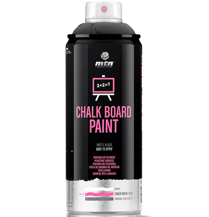 Графитовая краска MTN PRO Chalk BOARD для создания меловой доски черная 400 мл