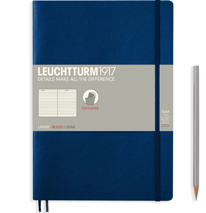 Записная книжка Leuchtturm «Composition» В5 в линейку темно-синий 123 стр.