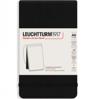 Блокнот Leuchtturm «Reporter Notepad Pocket» A6 в точку черный 188 стр.