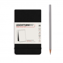 Блокнот Leuchtturm «Reporter Notepad Pocket» A6 в точку черный 188 стр.