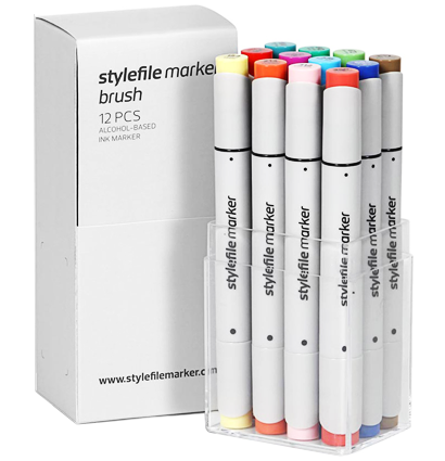 StyleFile Brush 12 Main B набор маркеров купить