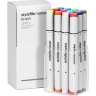 Купить набор маркеров для скетчинга StyleFile Brush 12 Main B (основные цвета) маркер-кисть в магазине маркеров и товаров для скетчинга ПРОСКЕТЧИНГ