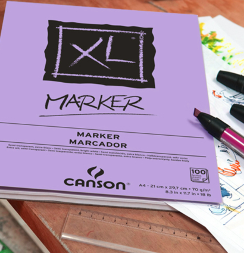 Бумага для спиртовых маркеров Canson XL Marker А4 / 100 листов / 70 гм